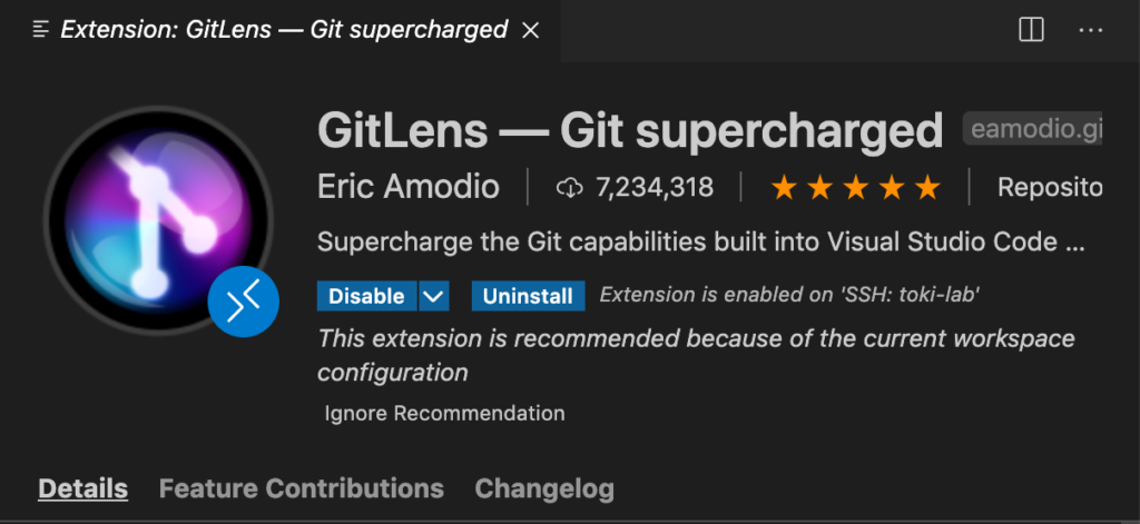 Apesar de o Visual Studio já possuir integração nativa com o Git, o Git Lens é uma extensão poderosa que proporciona algumas coisinhas a mais dentro do Visual Studio.