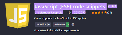 Nem preciso dizer que o JavaScript é a base do desenvolvimento web. Então, só por isso, já é justificável a instalação desta extensão.