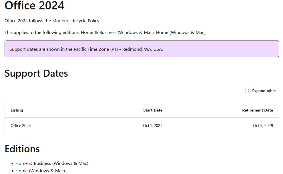 Microsoft Office 2024