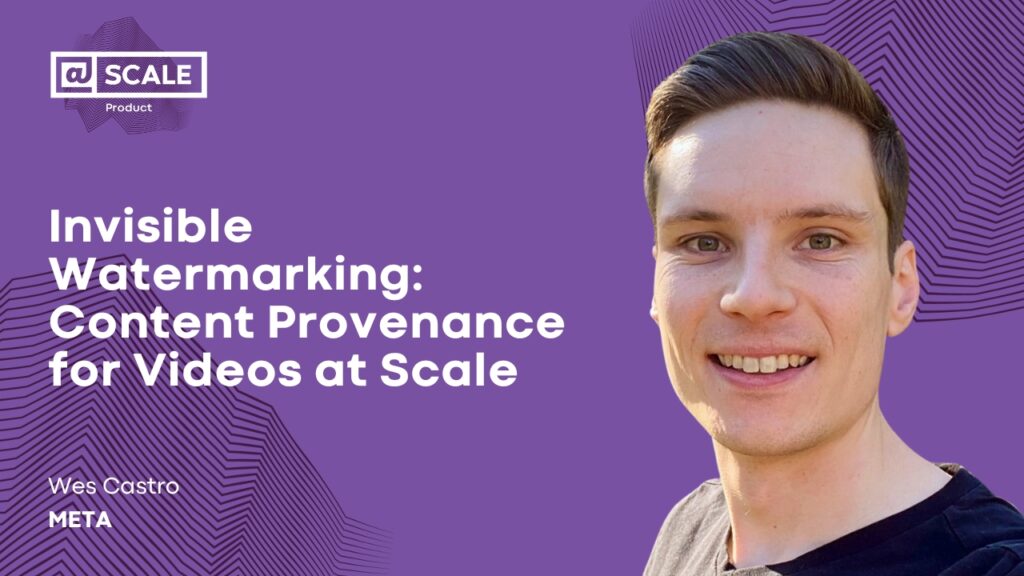 Marca d'água invisível de vídeo em escala