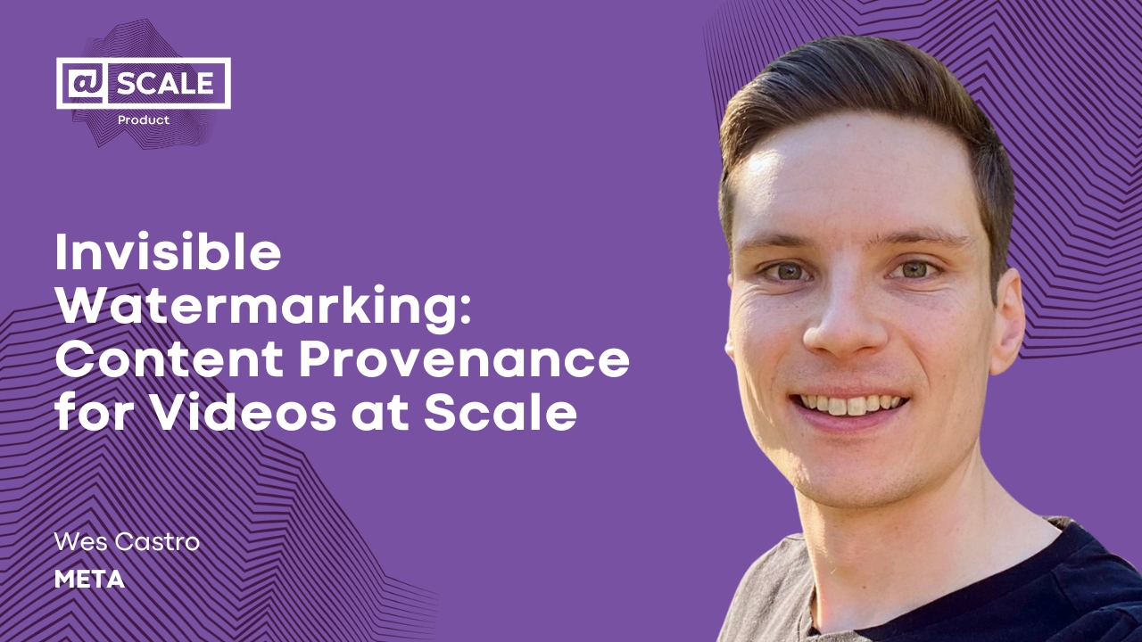 Marca d'água invisível de vídeo em escala